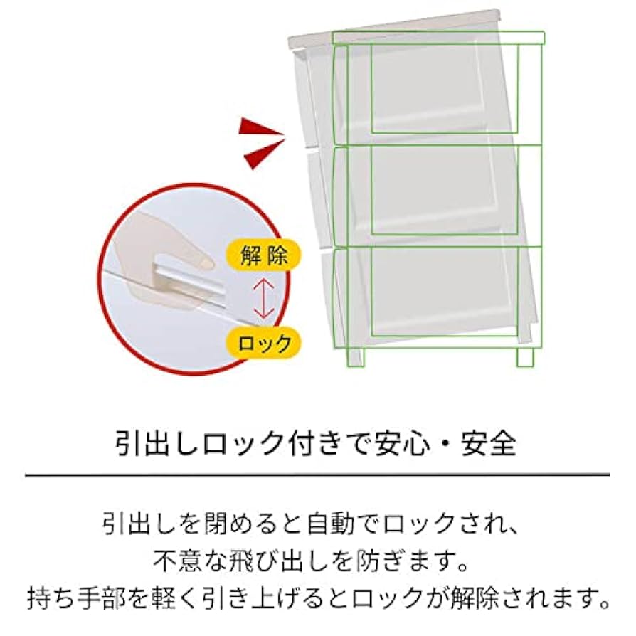 Amazon｜天馬 特許取得済 使いやすさを追求したチェスト